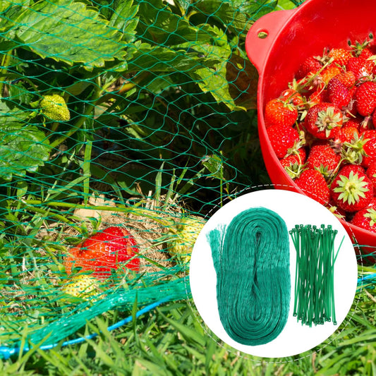 Protective Netting for Garden Plants - Green Netting Against Pests and Animals
