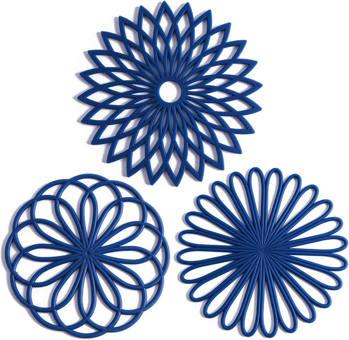 3-piece Silicone Coaster Set Heat-resistant Protective Mats