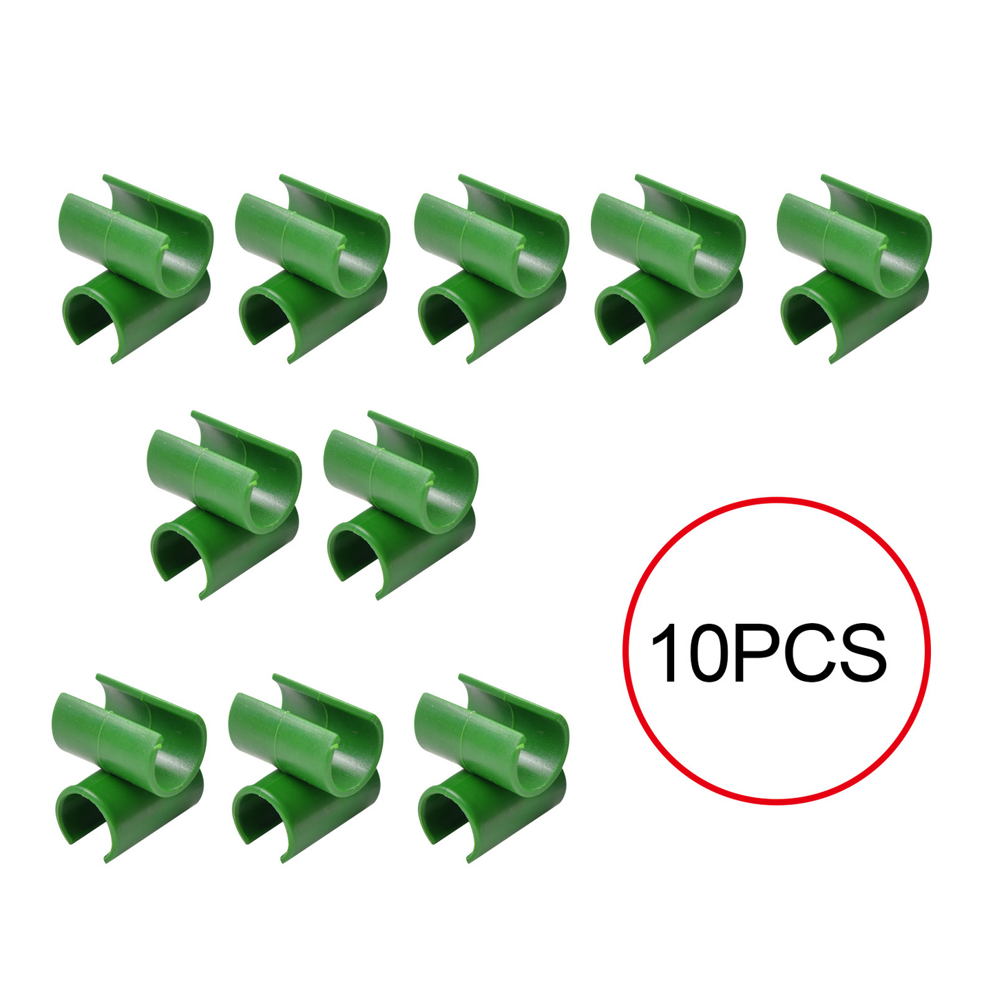 Plant Support Clip for Garden Fences - Practical Clip Holder for Poles and Netting