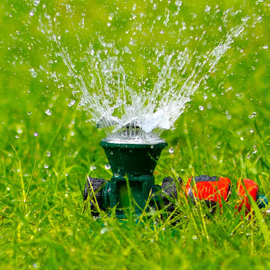 360 - Degree Automatic Rotating Metal Lawn Sprinkler - Effective Garden Irrigation Spray Head