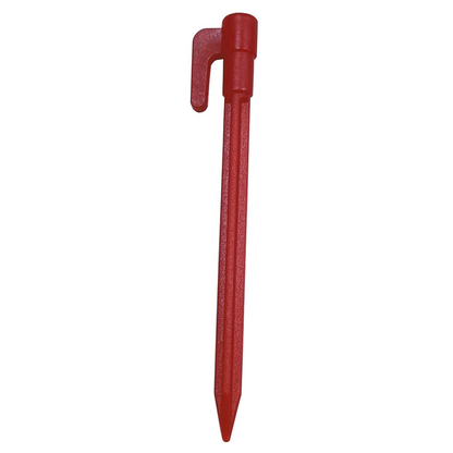 Plastic Tent Pegs with Hooks - Camping Pegs for Tarpaulins and Tarp