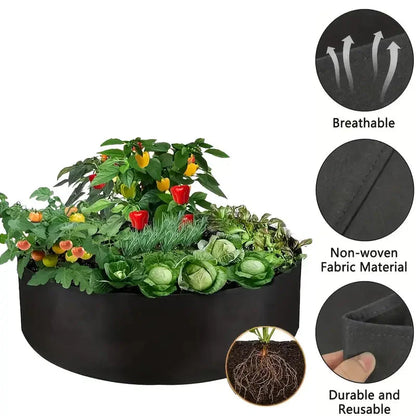 Round Plant Growth Bag - Garden Container for Easy Plant Growth