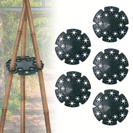 Plant Support Ring for Bamboo Poles - Stable Climbing Support for Tomatoes and Climbing Plants