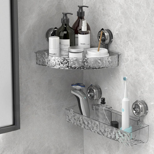 Bathroom Suction Cup Corner Shelf