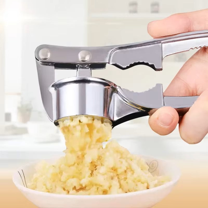 Robust Garlic Press Made From Stainless Steel