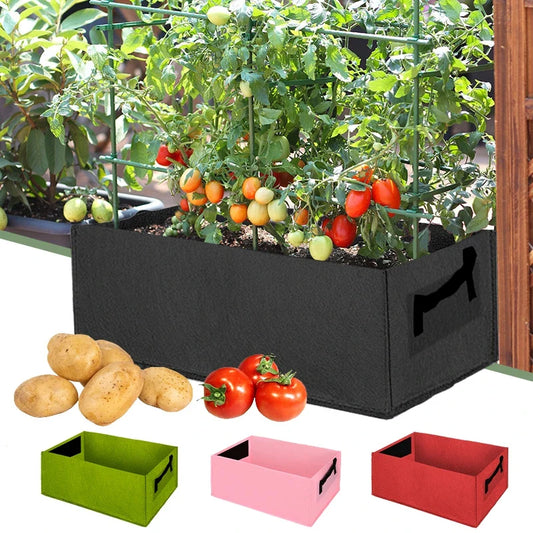 Foldable Felt Storage Box for Plants with Handles