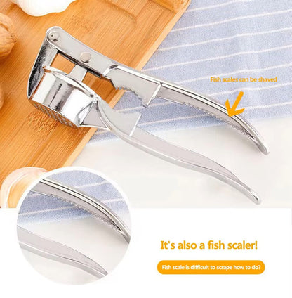 Robust Garlic Press Made From Stainless Steel