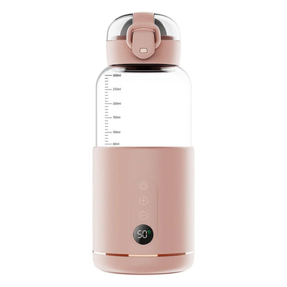 Portable Bottle Warmer With Temperature Display - Compact Solution For On The Go