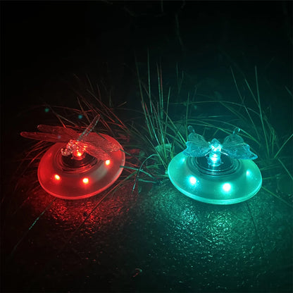 Solar - Powered Pond Decoration Butterfly and Dragonfly - Colour - Changing Led Lights for Garden and Pond