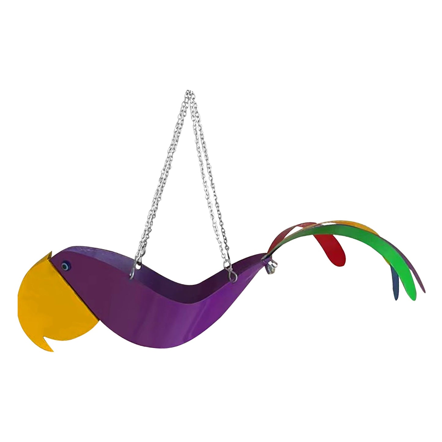 Colourful Hanging Planter in Chicken Design - Decorative Flower Hanger for the Garden
