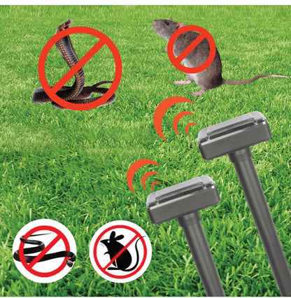 Solar - Powered Snake and Pest Repellent - Ultrasonic Device for the Garden
