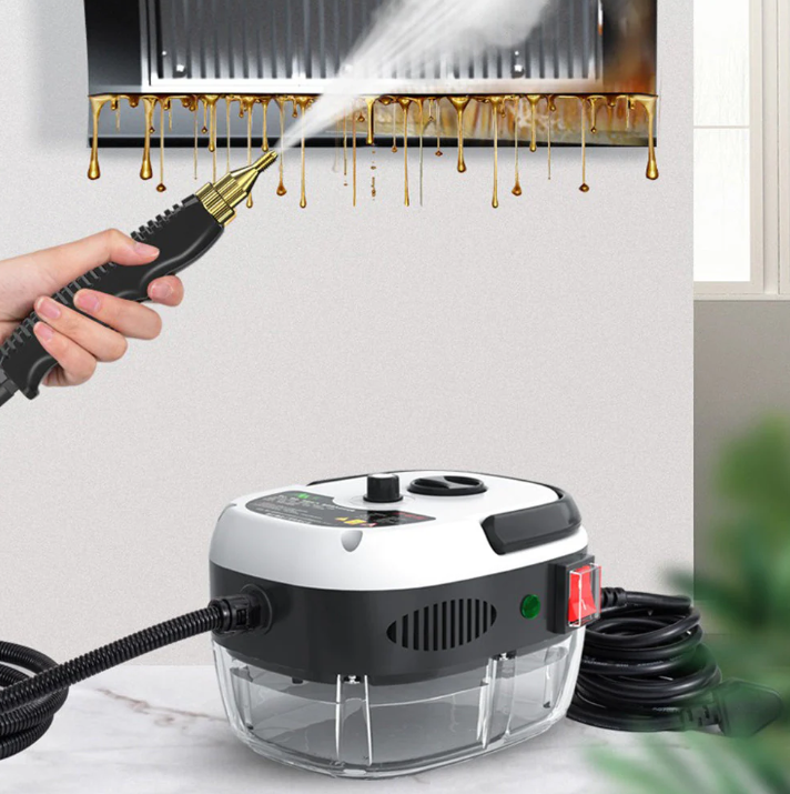 2500w Steam Cleaner With High Pressure - 6 Levels For Home And Kitchen