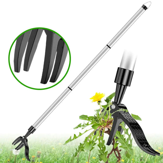 Weed Cutter Without Bending Down - Root Remover with Shovel Clip for the Garden