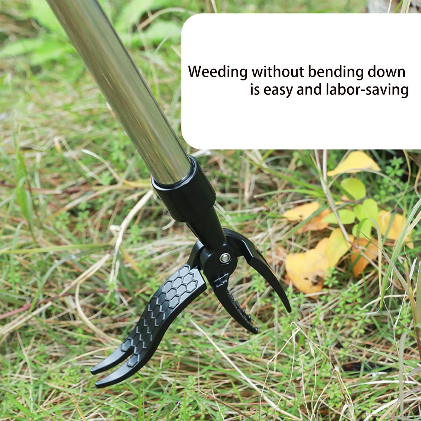 Weed Cutter Without Bending Down - Root Remover with Shovel Clip for the Garden