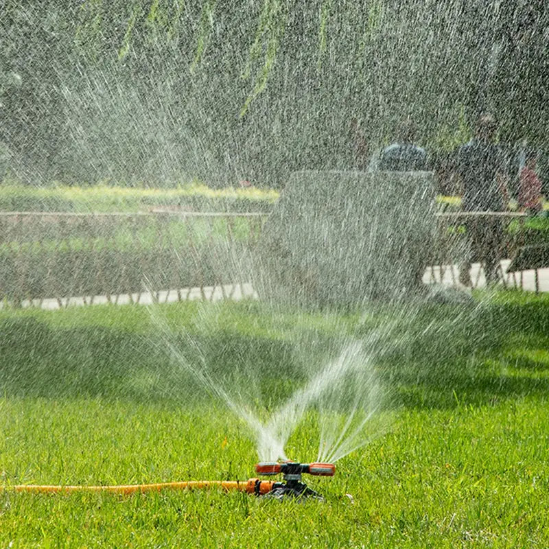 Rotatable Garden Sprinkler with 3 Nozzles - Efficient Irrigation Sprinkler for Lawns and Gardens