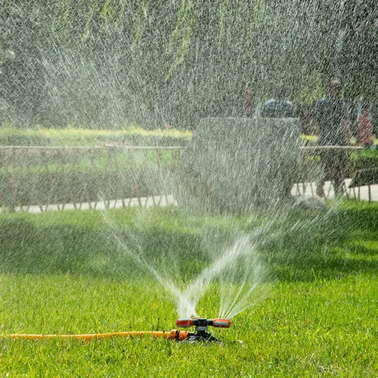 Rotatable Garden Sprinkler with 3 Nozzles - Efficient Irrigation Sprinkler for Lawns and Gardens