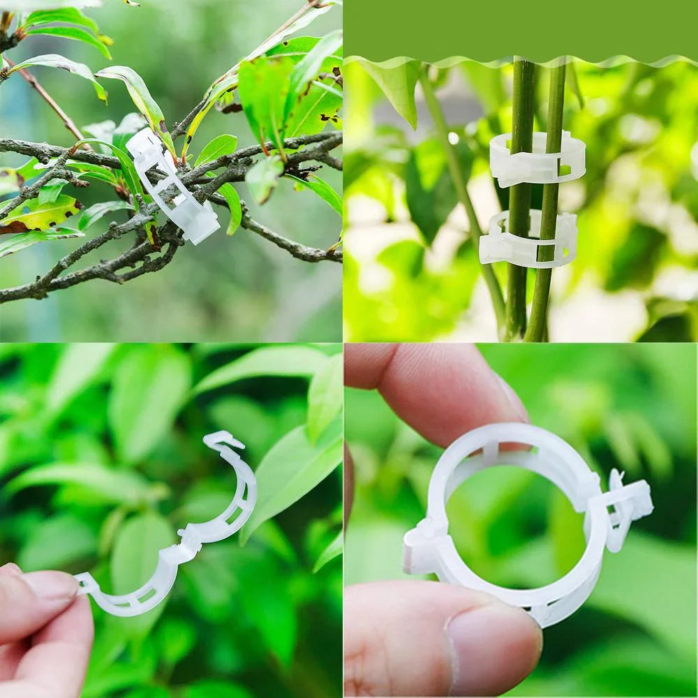 Plant Support Clip for Climbing Plants - Flexible Holder for Plant Stems