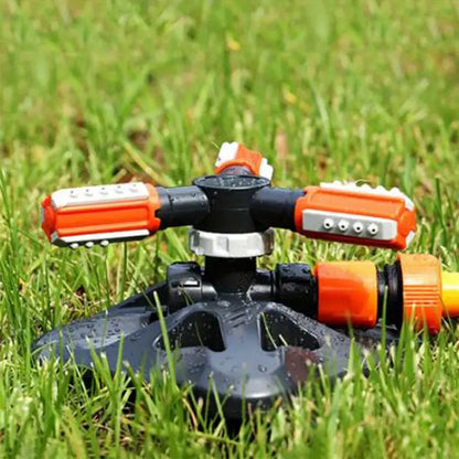 Rotatable Garden Sprinkler with 3 Nozzles - Efficient Irrigation Sprinkler for Lawns and Gardens