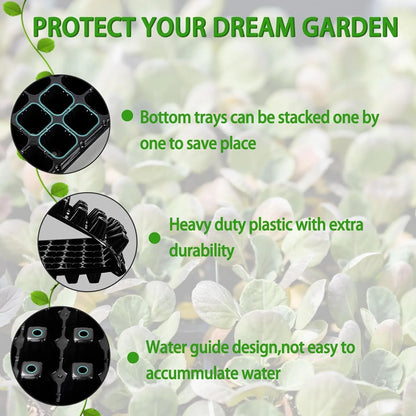 Rectangular Plant Tray - Seed Tray for Efficient Germination and Growth of Seedlings