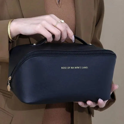 Travel-friendly Make-up Organizer With Zipper - Elegant Cosmetic Bag