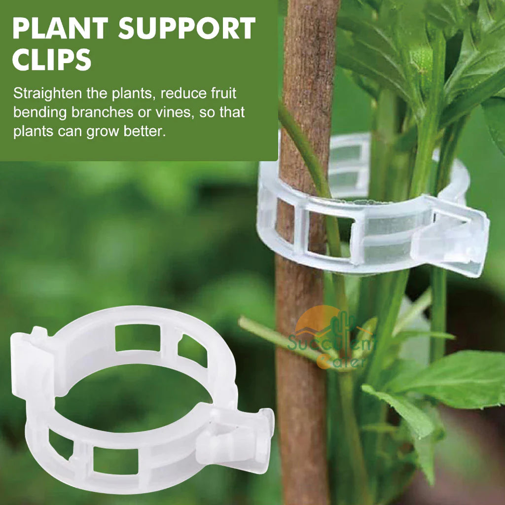 Plant Support Clip for Climbing Plants - Flexible Holder for Plant Stems