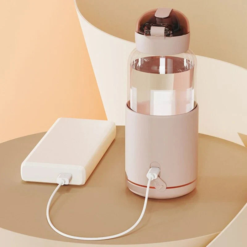 Portable Bottle Warmer With Temperature Display - Compact Solution For On The Go