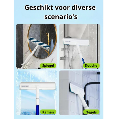 Functional 3 - In-1 Window Wiper with Spray and Wipe Function