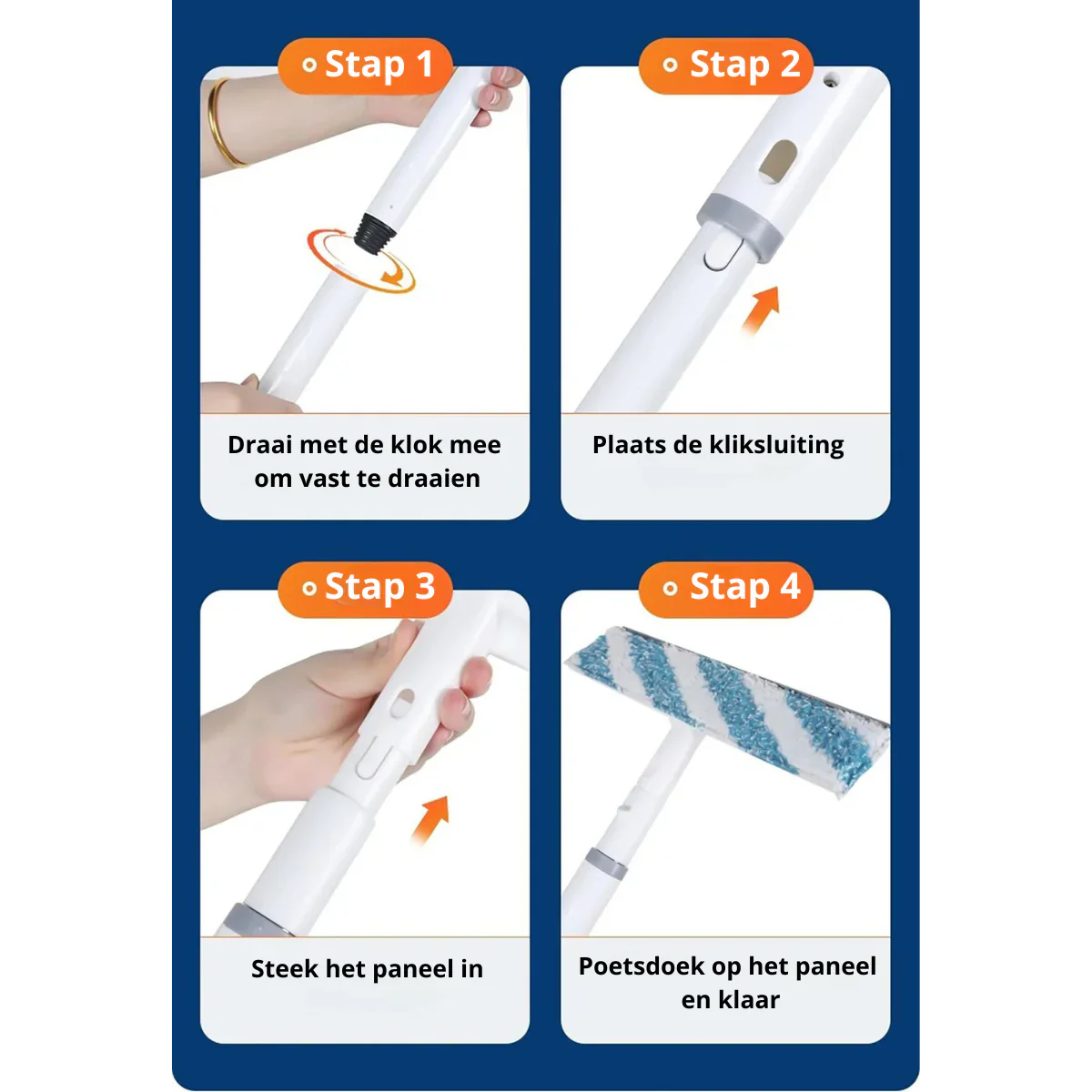 Functional 3 - In-1 Window Wiper with Spray and Wipe Function