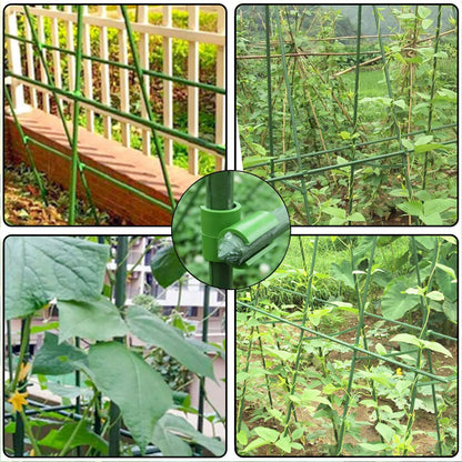 Plant Support Clip for Garden Fences - Practical Clip Holder for Poles and Netting
