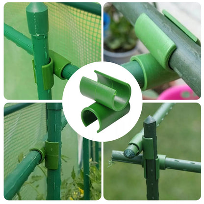 Plant Support Clip for Garden Fences - Practical Clip Holder for Poles and Netting