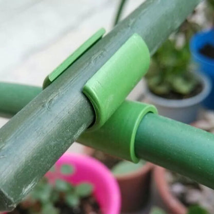 Plant Support Clip for Garden Fences - Practical Clip Holder for Poles and Netting