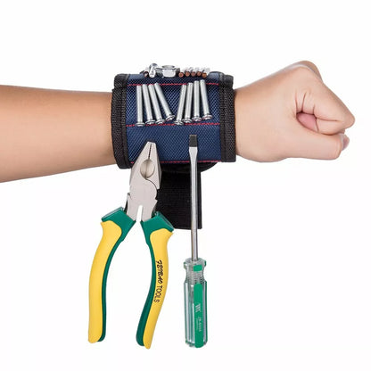 Magnetic Tool Holder Wristband for Screws and Nails