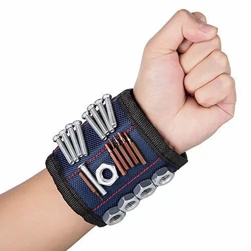 Magnetic Tool Holder Wristband for Screws and Nails