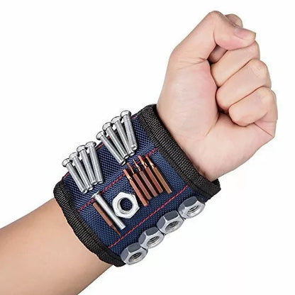 Magnetic Tool Holder Wristband for Screws and Nails